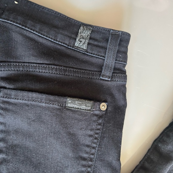 7 for All Mankind Alexa Black Trouser Jeans | Size 28 - Picture 5 of 6